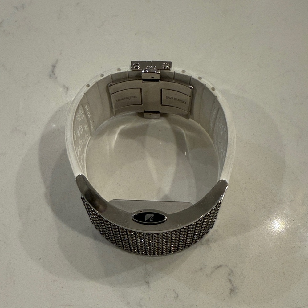 Swarovski Silver and Black Crystal Wearable Bracelet